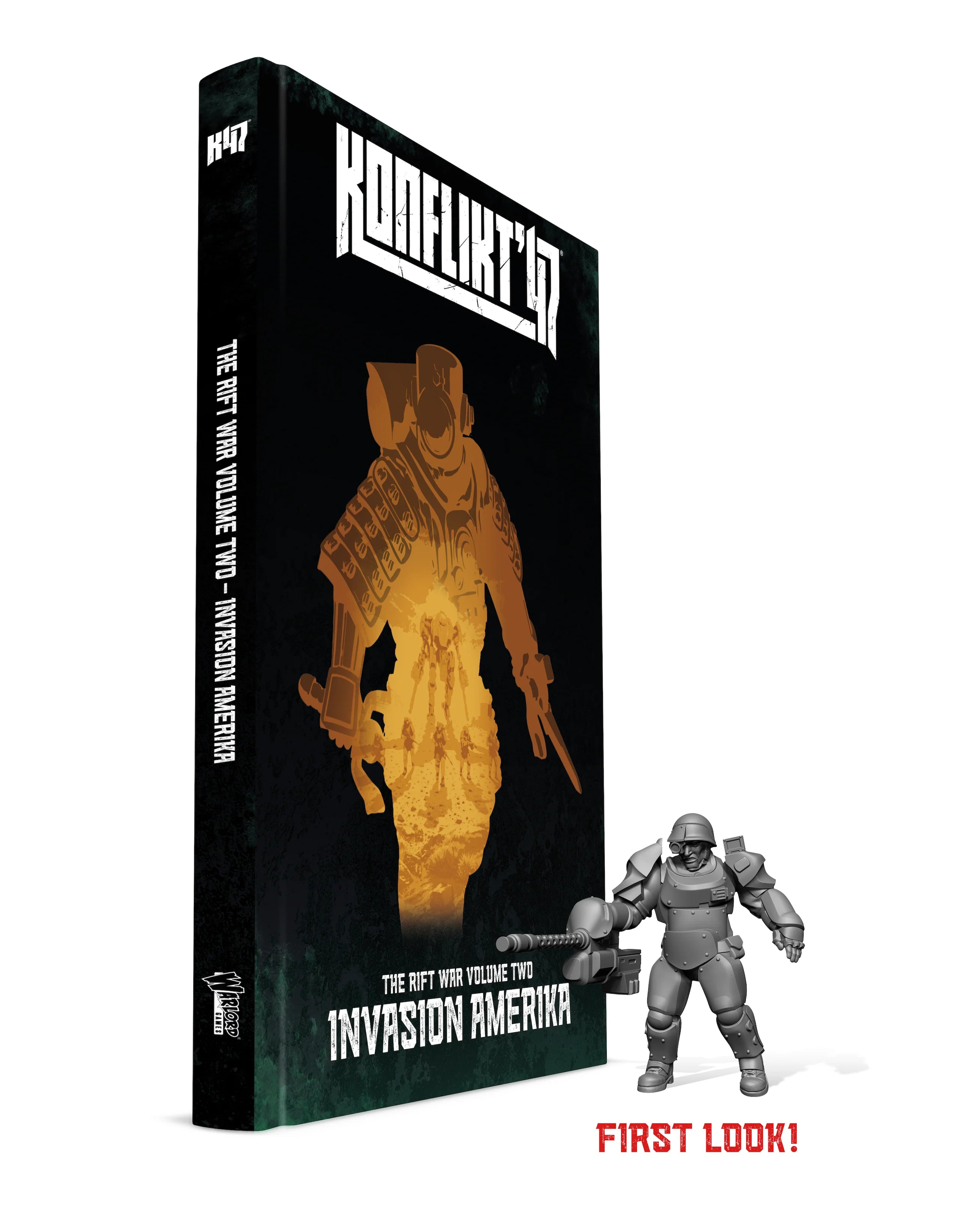 PRE-ORDER: Konflikt '47: Invasion Amerika & 'T2 Prototype Heavy Armor' book miniature